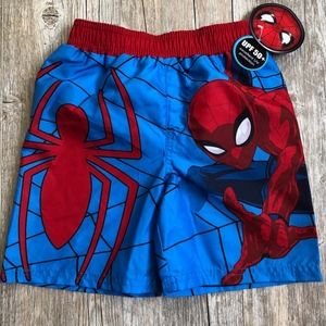 *SOLD*Marvel Spiderman Swim Shorts Trunks Boys 2T